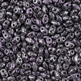 Matubo Czech Miniduo Beads Jet Tweedy Violet 13g