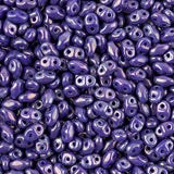 Matubo Czech Miniduo Beads Opaque Blue Nebula 13g