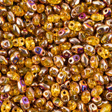 Matubo Czech Miniduo Beads Amber Sliperit 13g