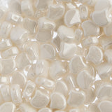 Matubo Czech Ginko Beads Chalk White Luster 12g