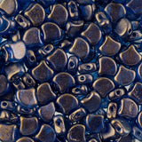 Matubo Czech Ginko Beads Crystal Halo Cerulean Blue 12g
