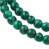 4mm Malachite (Synthétique/Teint) Perles 15-16" Brin