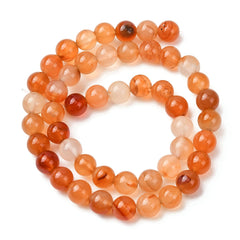 Carnelian Beads 8mm Round (Natural) 15-16" Strand