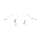 Boucles d'oreilles hameçon en argent 10/pk