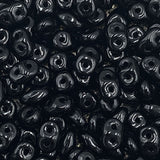 *Czech Miniduo Beads Jet 8g