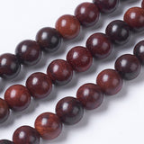 Wood Round Beads 8mm Burmese-Style 15-16" Strand