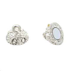 Magnetic Rhinestone Clasp 9mm Round Nickel 1/pk