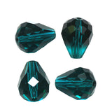 K9 Glass Teardrop Beads 12x10mm Indicolite 10/pk