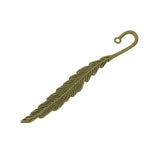 Bookmark Feather 4.5" Antique Brass 5/pk