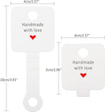 Jewelry Display Cards "Handmade with Love" 50/pk