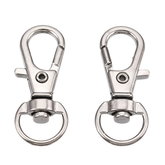 1 1/4" Nickel Key Ring Swivel Clip 10/pk