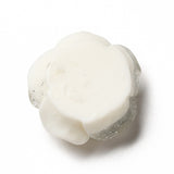 Resin Cabochons, Flower 19mm Glitter White 10/pk