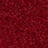 8/0 Toho Seed Beads #5CF Transparent Frosted Ruby 8-9g Vial