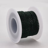 Metal Rhinestone Banding Metal 2mm Emerald 10yd/pk
