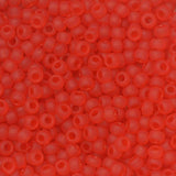 8/0 Toho Seed Beads #5F Tr Frosted Light Siam Ruby 8-9g Vial