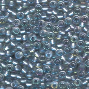 6/0 Miyuki Seed Beads #3644 Pearlized Extra Lt Sapphire Crystal AB 22g