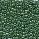 6/0 Miyuki Seed Beads #0411R Opaque Green AB 22g