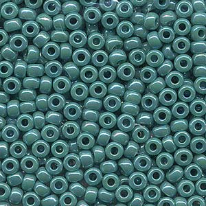 6/0 Miyuki Seed Beads #0412R Opaque Turquoise Green AB 22g