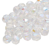 Fire Polished 8mm Round Crystal AB 20/Strand