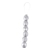 Fire Polished 6mm Round Crystal Bronze Aluminum 25/Strand