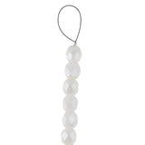 Fire Polished 6mm Round White Luster 25/Strand
