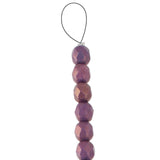 Fire Polished 6mm Round Vega On Chalk 25/Strand