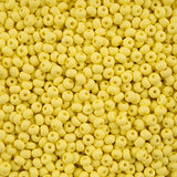 8/0 Czech Seed Beads #062 Permalux Matte Light Yellow 22g