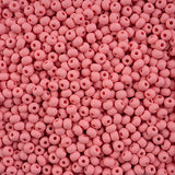 6/0 Czech Seed Beads #150 Permalux Matte Pink 24g