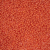 10/0 Czech Seed Beads #134 Permalux Orange 22g