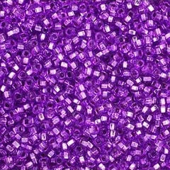 10/0 Czech Seed Beads #1402V Silver Lined Mauve 22g