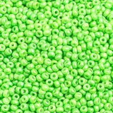10/0 Czech Seed Beads #2333V Shiny Green 22g