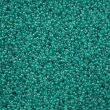 11/0 Czech Seed Beads #39020 C/L Crystal Green Luster 23g