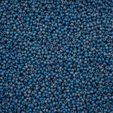 11/0 Czech Seed Beads #43214 Opaque Blue Matte Rainbow 23g