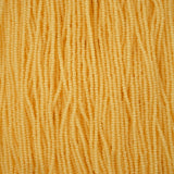 11/0 Czech Seed Beads #43256 Alabaster Yellow Solgel 6 Strand Hank