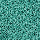 11/0 Czech Cut Seed Beads #37022 Opaque Turquoise 13g