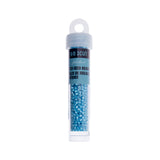 9/0 Czech 3-Cut Seed Beads Opaque Light Blue Luster 13g