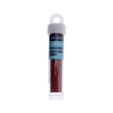 9/0 Czech 3-Cut Seed Beads Opaque Dark Red Wine 13g