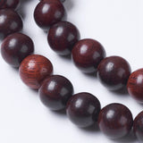 Wood Round Beads 8mm Burmese-Style 15-16" Strand