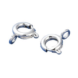 Spring Ring Clasp 6mm Silver 10/pk