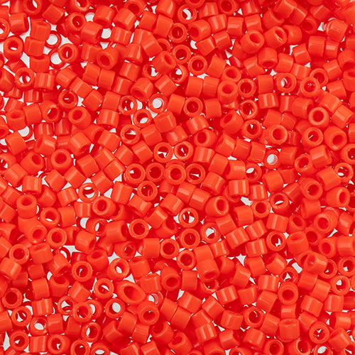 11/0 Delica Bead #0727 Op Red Vermillion 50g Bag