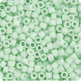 11/0 Delica Bead #1516 Op Light Green Mint Matte 5.2g