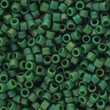 11/0 Delica Bead #2312 Frosted Glazed Rainbow Green 5.2g