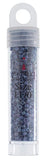 11/0 Delica Bead #2317 Frosted Glazed Rainbow Navy Blue 5.2g