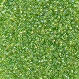 11/0 Delica Bead #2376 Fancy Lined Lime 5.2g