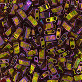 5x2.3mm Perles Demi Tila Japonaises Tr Dk Topaze AB Or Lustre 5.2g