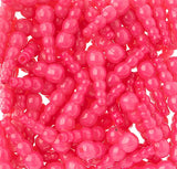 Stacked Fishing Beads Opaque Pink 500/bag