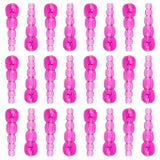 Stacked Fishing Beads Fuchsia 50/pk