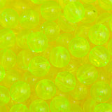Perles Rondes En Plastique 6mm 1000/pk - Jaune Fluorescent Transparent