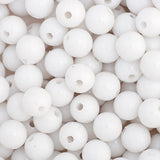 6mm Perles Rondes En Plastique 1000/pk - Blanc