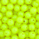 Perles Plastique Rondes 6mm 1000/pk - Chartreuse Fluorescente
